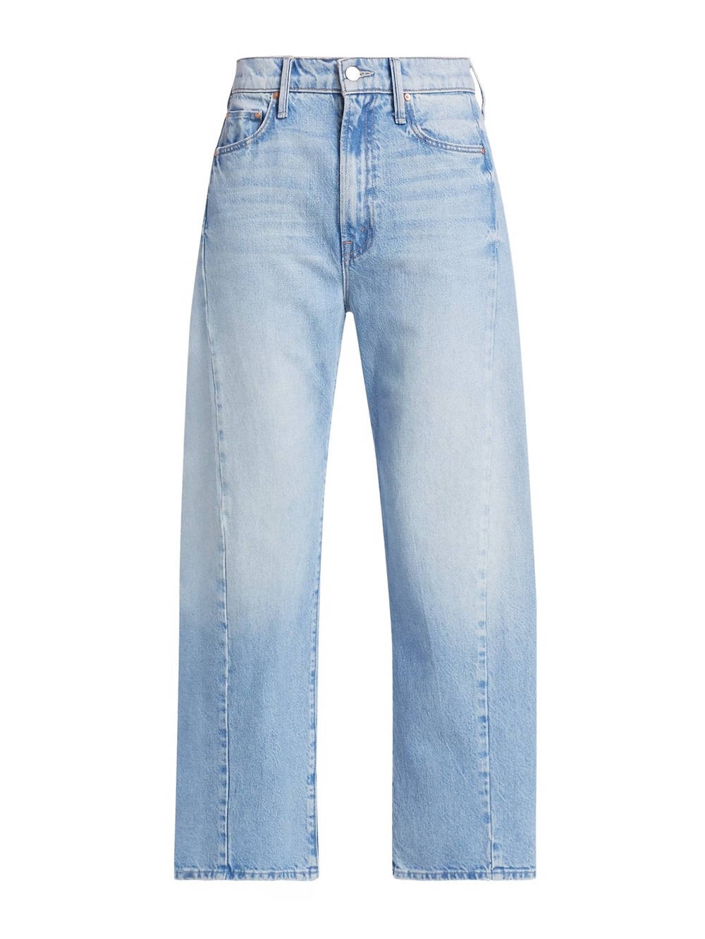 Mother 24 Half Pipe Ankle Jeans Light Wash This is How I Roll Barrel Leg
